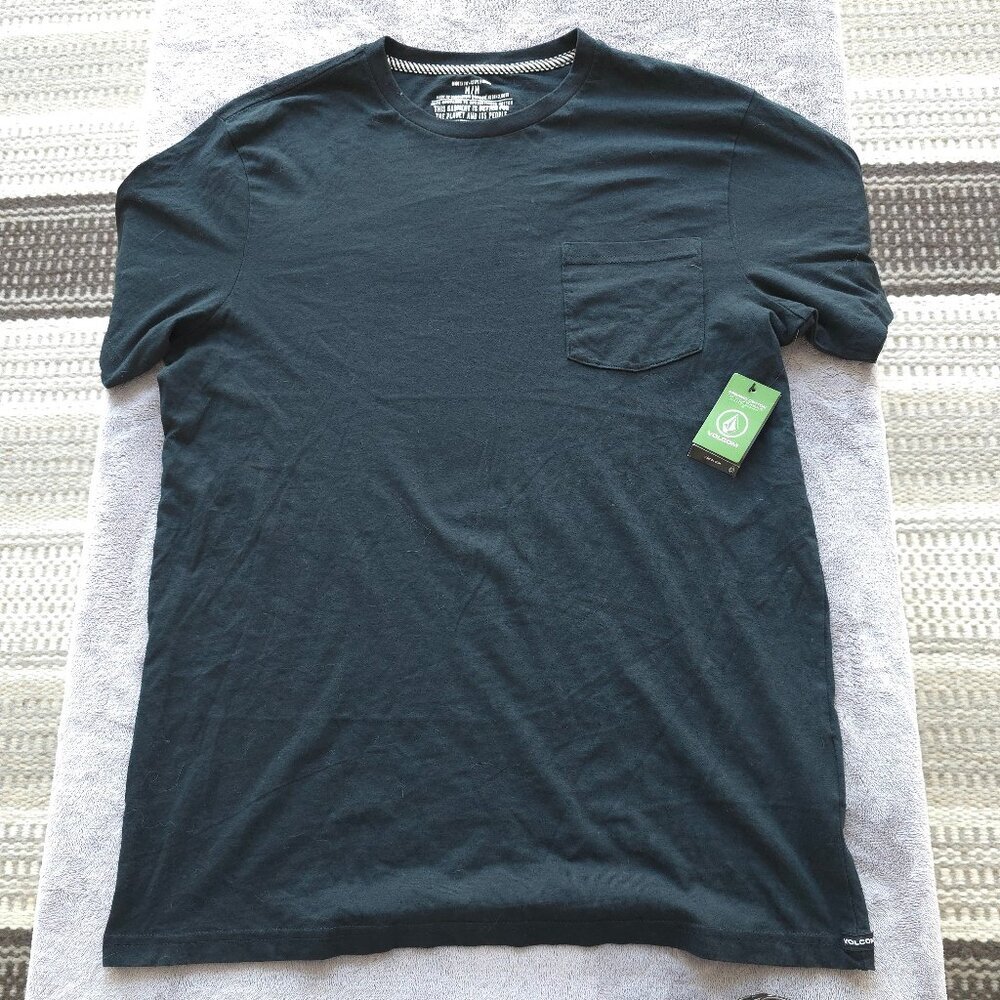 VOLCOM black T shirt new organic cotton
